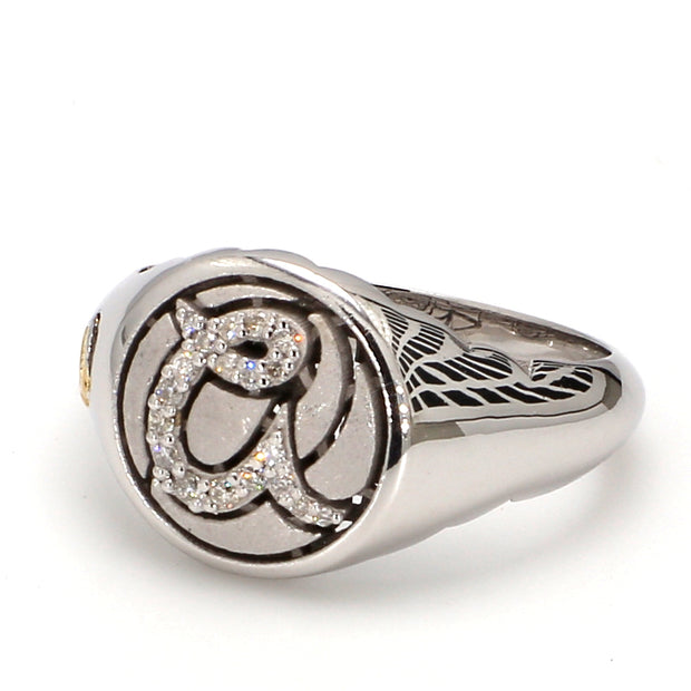 Signet-A Diamond Fashion Ring