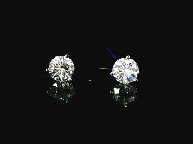 Platinum Lab-Grown Diamond Martini Studs 3.50CTW
