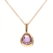 Grape Amethyst & Diamond Necklace