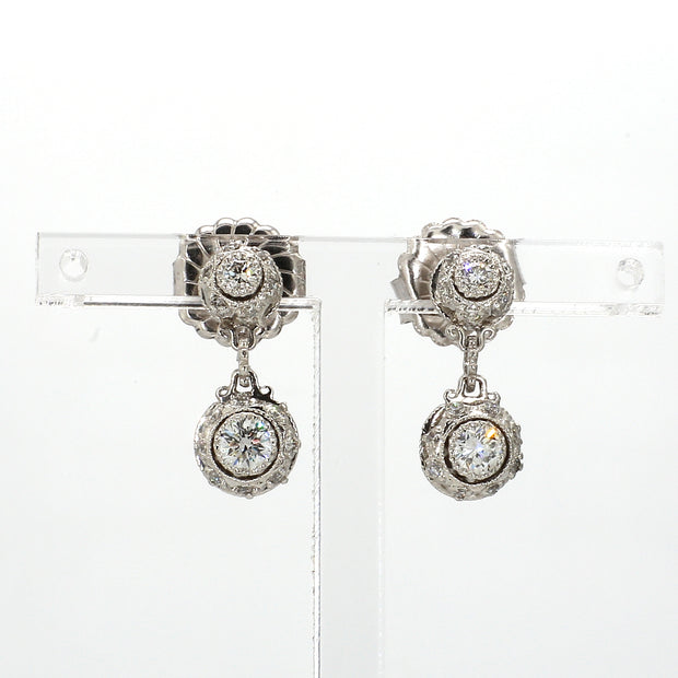 Art-Deco Diamond Earrings