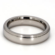 Comfort-Fit Polished Plain Metal Band