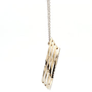 Quad Shadow Box Diamond Necklace