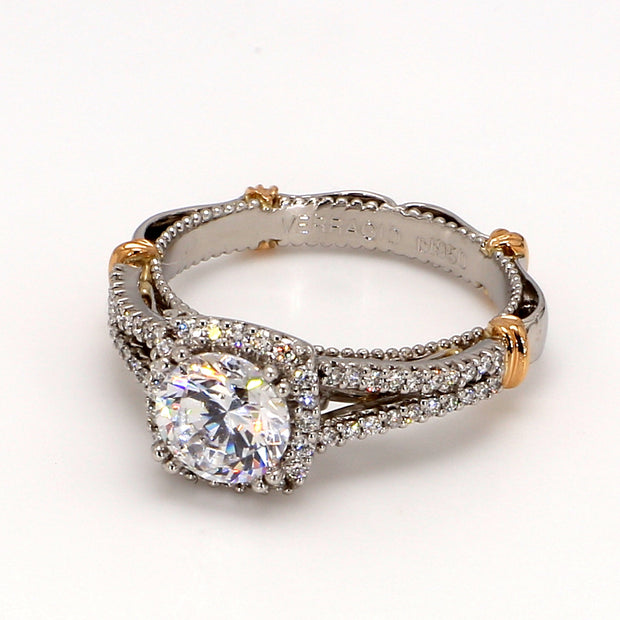 Platinum Halo Engagement Ring by Verragio