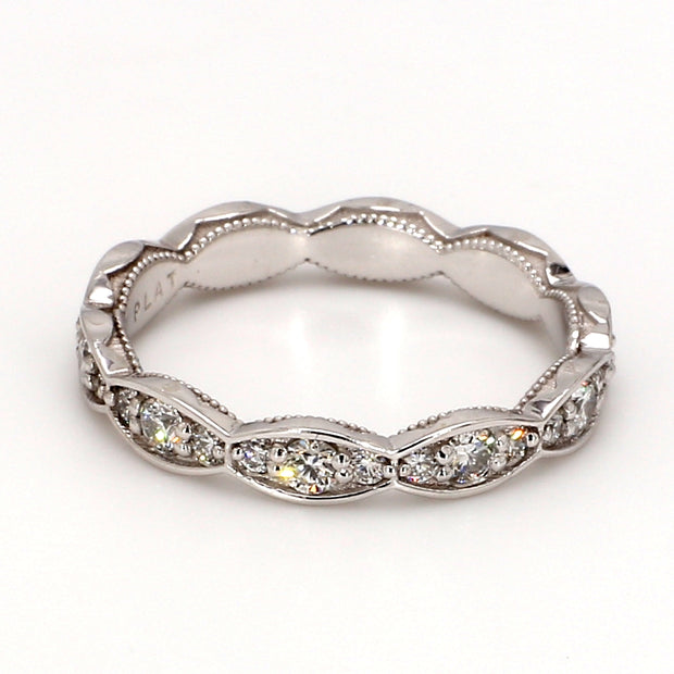 TACORI Sculpted Crescent Side Profile Eternity Band