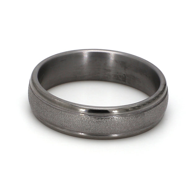 Comfort-Fit Wirebrush Plain Metal Band