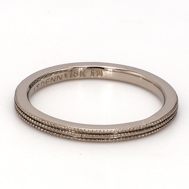 Milgrain Plain Band
