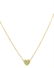 Pave Heart Necklace