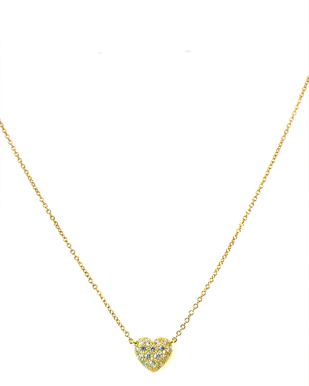 Pave Heart Necklace