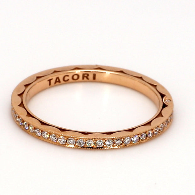 TACORI Sculpted Crescent 4-Prong Side Detail Eternity Band