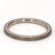 Milgrain Plain Band