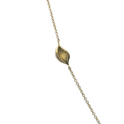 Dahlia | Petal Diamond Pavé Station 18" Necklace in 18kt Yellow Gold