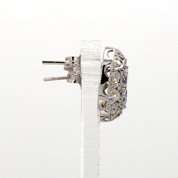 TACORI Classic Crescent Vintage Stud Diamond Earrings