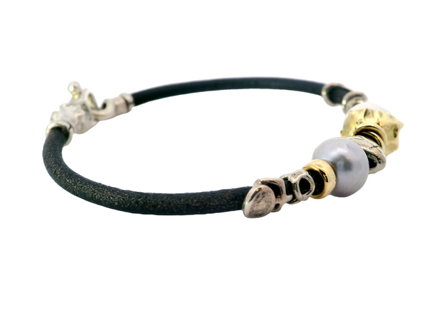 Freshwater Pearl Leather Bracelet
