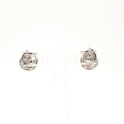 Lab-Grown Halo Pink Diamond Earrings