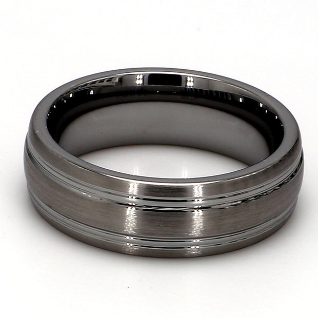 Comfort-Fit Mixed Plain Metal Band