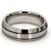 Comfort-Fit Mixed Plain Metal Band