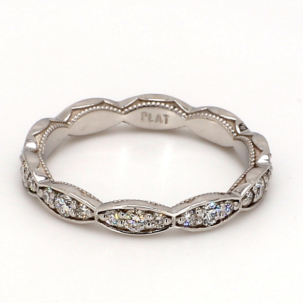 TACORI Sculpted Crescent Marquise-Shape Eternity Band