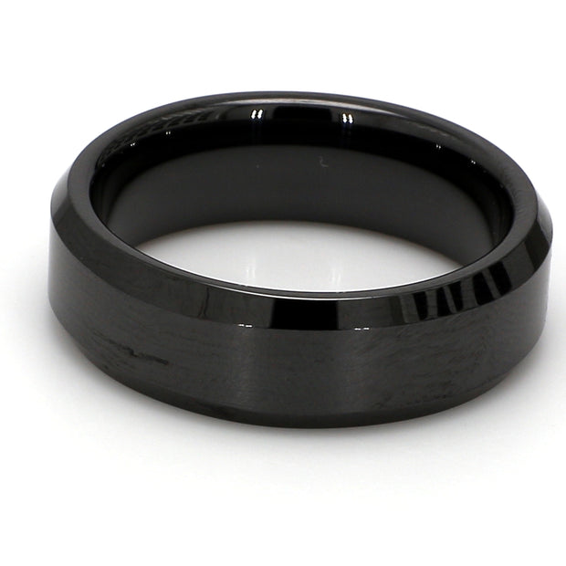 Comfort-Fit Polished Plain Metal Band
