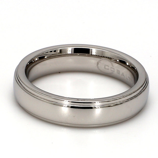 Comfort-Fit Polished Plain Metal Band