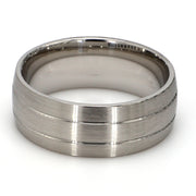 Cobalt White Metal Gent's Band by Ritani