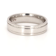 Grooved Polished Plain Metal Band