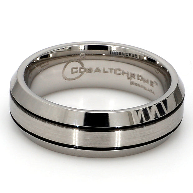 Comfort-Fit Mixed Plain Metal Band