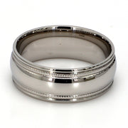 Cobalt White Metal Gent's Band by Ritani