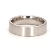 Comfort-Fit Matte Plain Metal Band