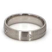 Cobalt White Diamond Gent's Band by Ritani