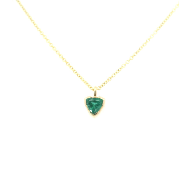 Petite Emerald Drop Necklace