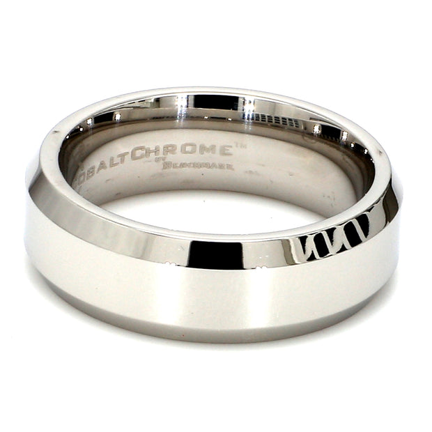Comfort-Fit Polished Plain Metal Band