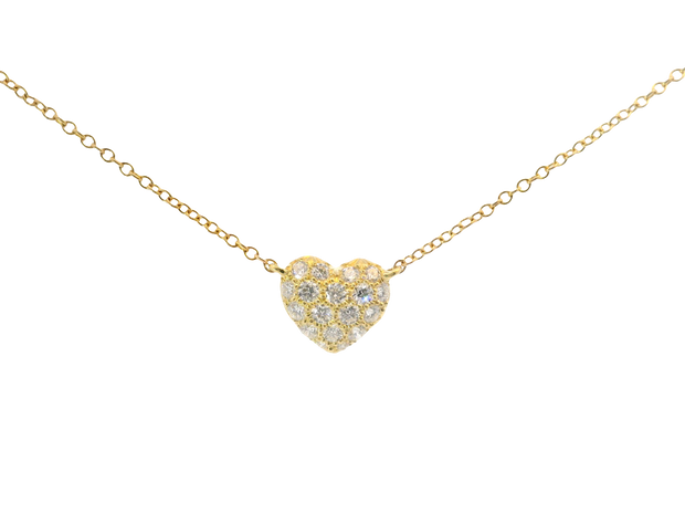 Pave Heart Necklace