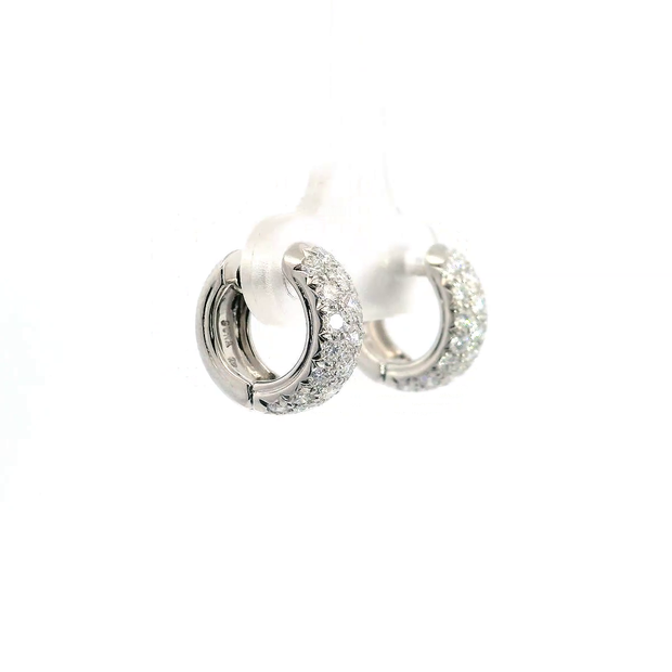 Diamond Huggie Earrings