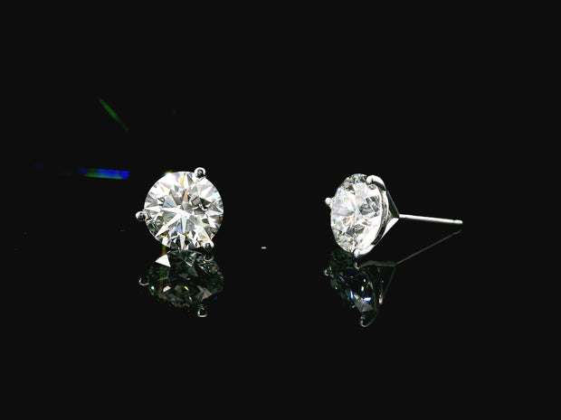 Platinum Lab-Grown Diamond Martini Studs 3.50CTW