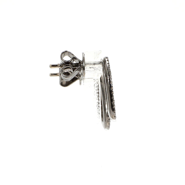 Diamond-Slice Diamond Earrings