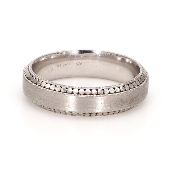 Tubetto Textured Plain Metal Band