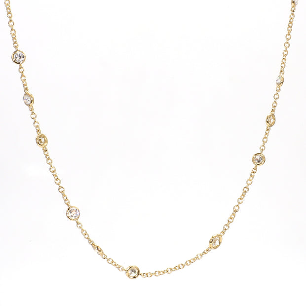 Diamond Station Necklace