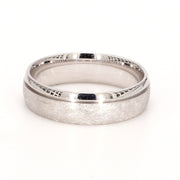 Designer Wirebrush Plain Metal Band