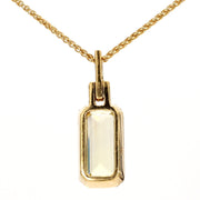 Lemon Quartz & Diamond Necklace