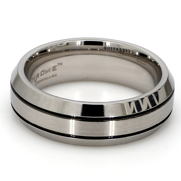Comfort-Fit Mixed Plain Metal Band