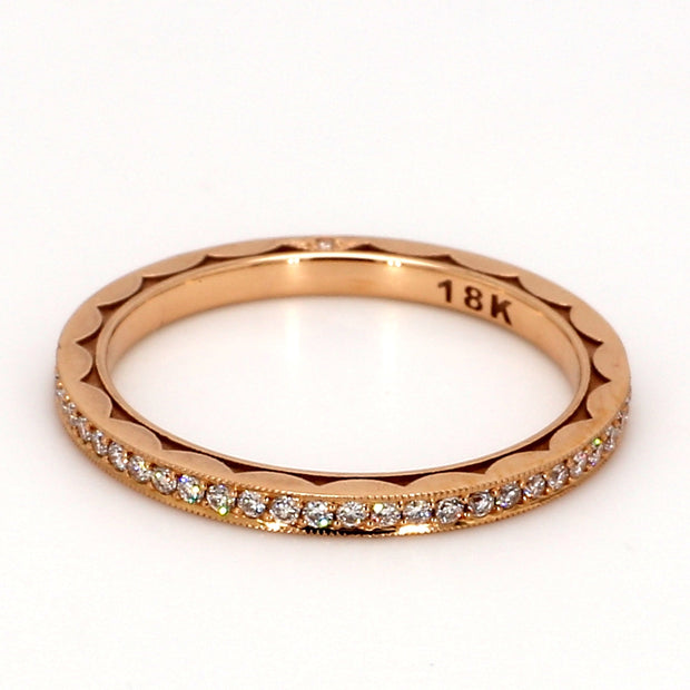TACORI Sculpted Crescent 4-Prong Side Detail Eternity Band
