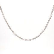 White Gold Cable Necklace