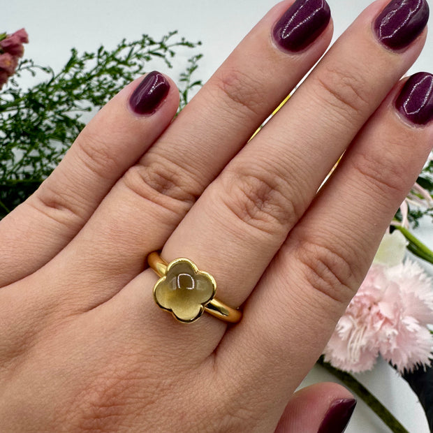 Lemon Clover Fashion Ring