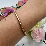 Men's Stretchable Bracelet | Matte Rose Gold