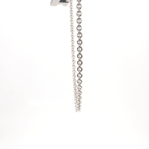 White Gold Cable Necklace