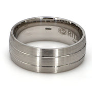 Cobalt White Metal Gent's Band by Ritani