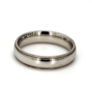 Milgrain Polished Plain Metal Band