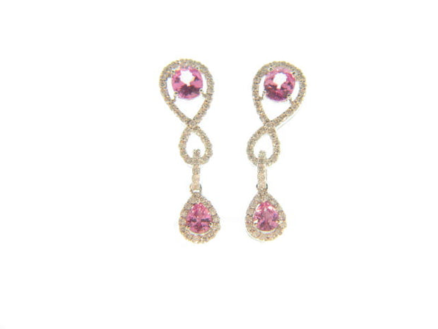 Sapphire Drop Gemstone Earrings