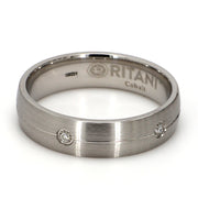 Cobalt White Diamond Gent's Band by Ritani