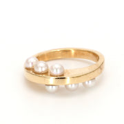 Alternating Pearl Fashion Ring